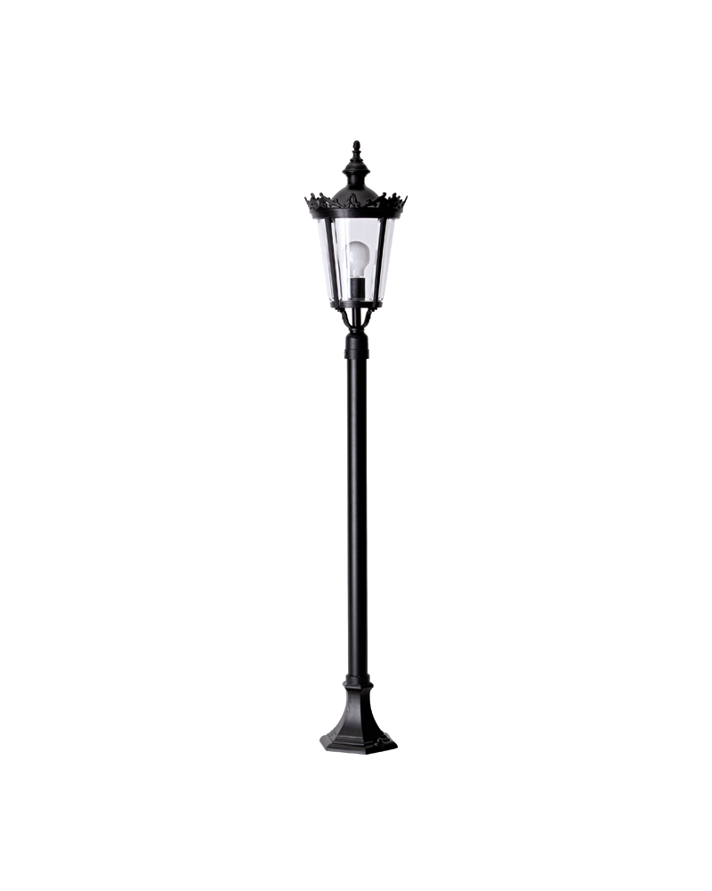 Classic style lamppost IP44 E27 high 137x21cms, material resistant to corrosion and UV