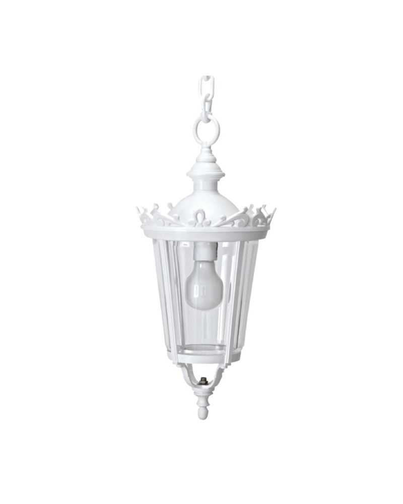 Lantern hanging lamp classic style for outdoors IP44 E27 75cms material resistant to corrosion and UV