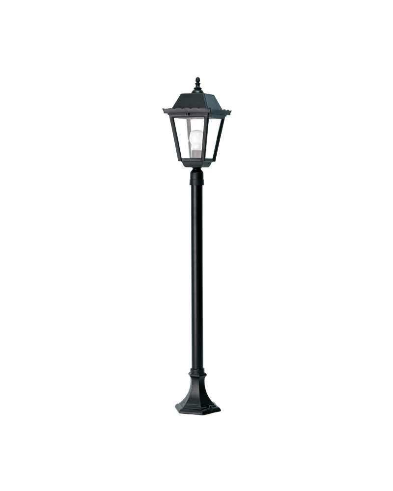 Garden lamppost IP44 E27 height 125cms, Ø 20cms, material resistant to corrosion and UV