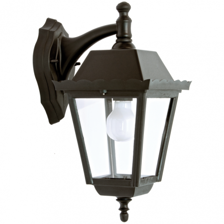 Outdoor wall light classic style IP44 E27 41cms, with head downwards