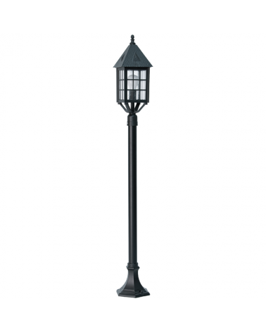 Garden lamppost IP44 E27 height 126cm, Ø 17cm, material resistant to corrosion and UV
