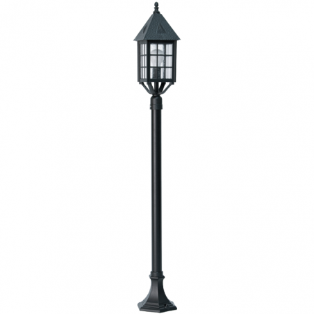Garden lamppost IP44 E27 height 126cm, Ø 17cm, material resistant to corrosion and UV