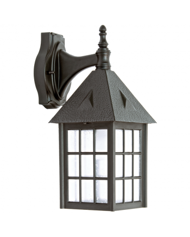 Outdoor wall light classic style IP44 E27 high 45cms, with head downwards