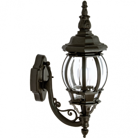 Outdoor wall light IP44 E27 high 52cms, with head up