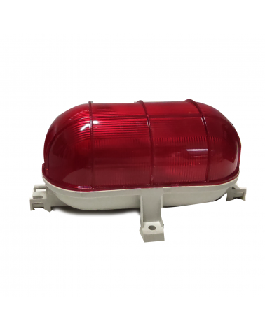 IP44 red plastic outdoor wall light
