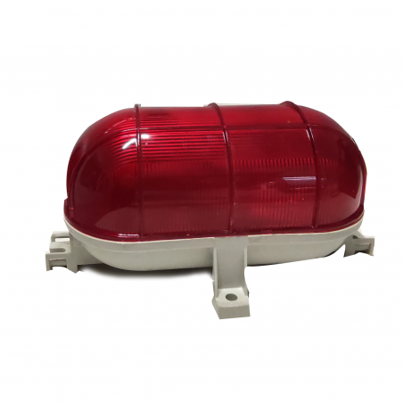IP44 red plastic outdoor wall light
