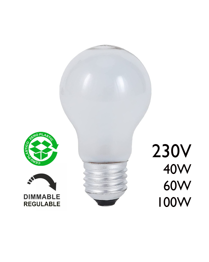 Standard matte 230V E27 filament bulb