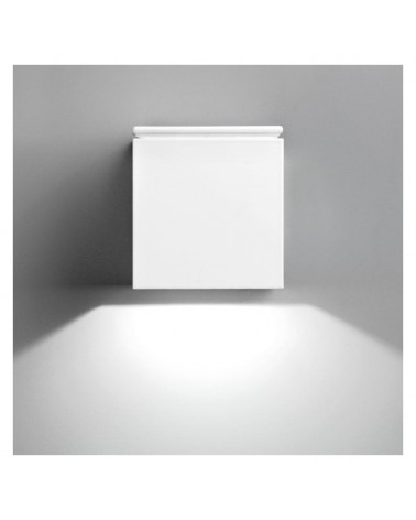Aplique luz inferior/superior 5cm cubo aluminio LED 5W 2700K 500Lm regulable