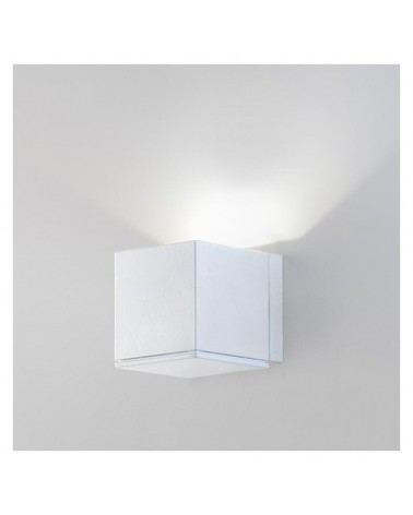 Aplique luz inferior/superior 5cm cubo aluminio LED 5W 2700K 500Lm regulable