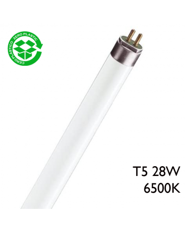 Triphosphor fluorescent tube 28W T5 cool white light 6500K F8T5/865