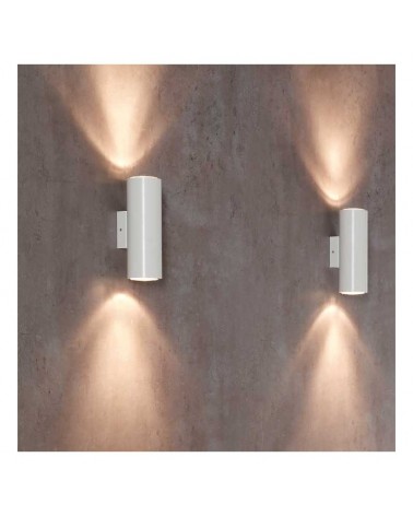 Aplique 7cm cilindro zamak y aluminio regulable 2xGU10