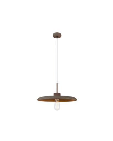 Lámpara de techo 25cms 60W E27 marrón oxidado 