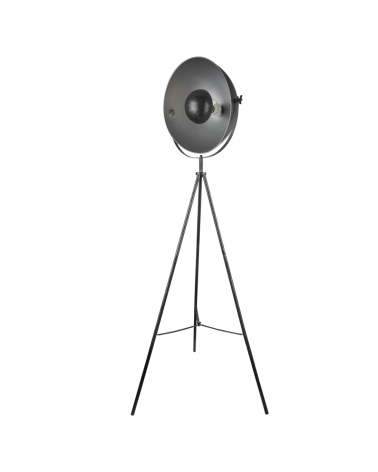 Galileo floor lamp 160cm 60W E27 oscillating black and copper shade with adjustable height tripod
