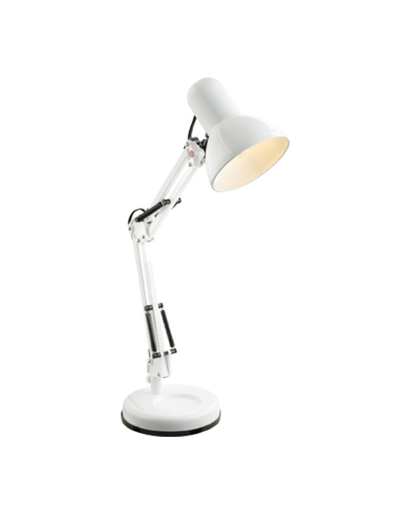 Pixar architect articulable reading desk lamp 40W E27 in metallic finish