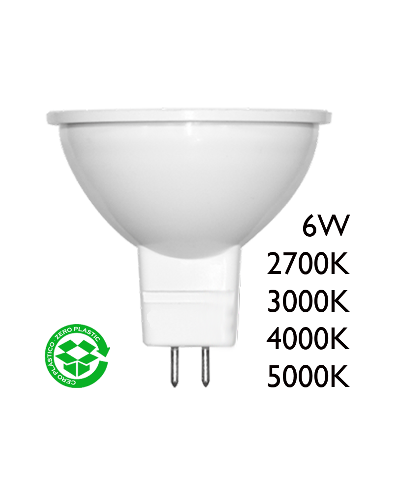 LED 6W GU5.3 spot Dichroic 50mm LED 6W GU5.3 (MR16) 120° 12V- 25000h.