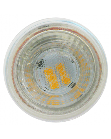 LED mirrored reflector spotlight bulb 50 mm. 12V LED 5W GU5,3 36º