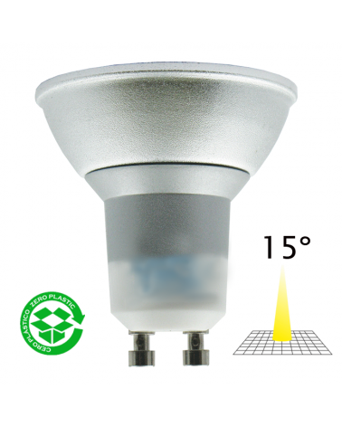 LED Spotlight bulb 50 mm. 2W GU10 15º 5500K 500Lm.