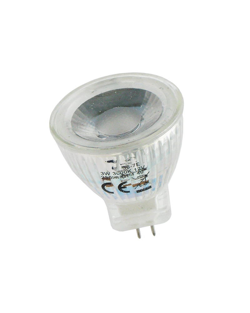 barrikade Virus Bestået LED Spotlight bulb 35 mm. 12V LED 3W GU4 40º 3000K 230Lm.