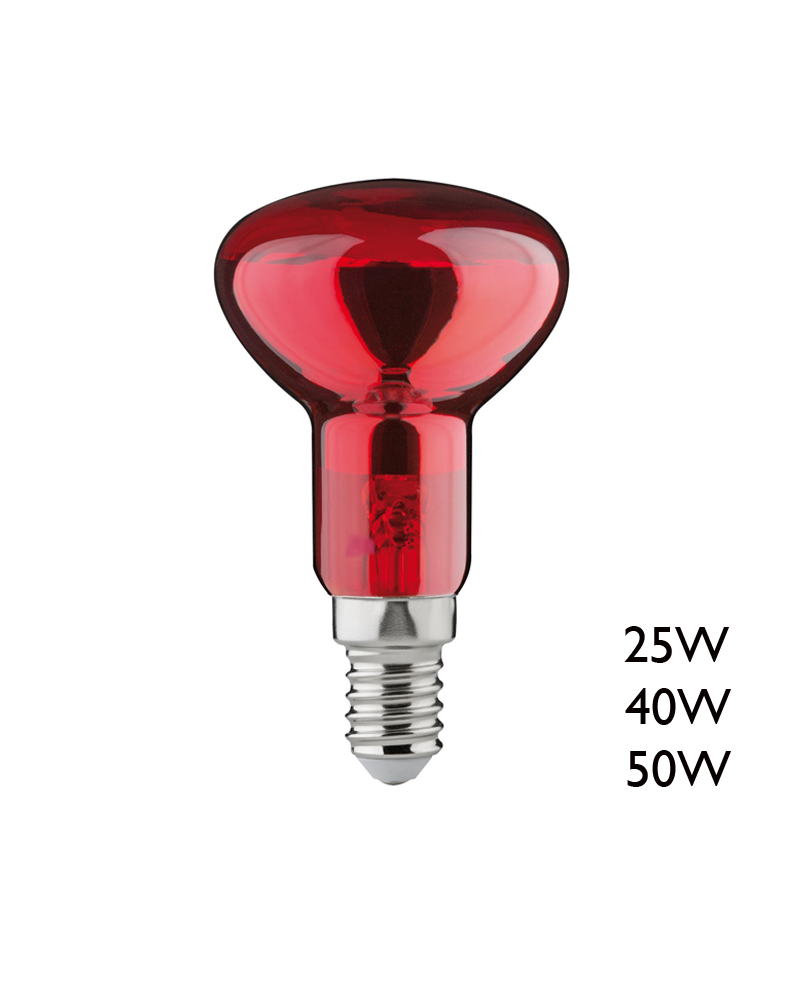 Lámpara infrarrojos reflectora R50 40W E14