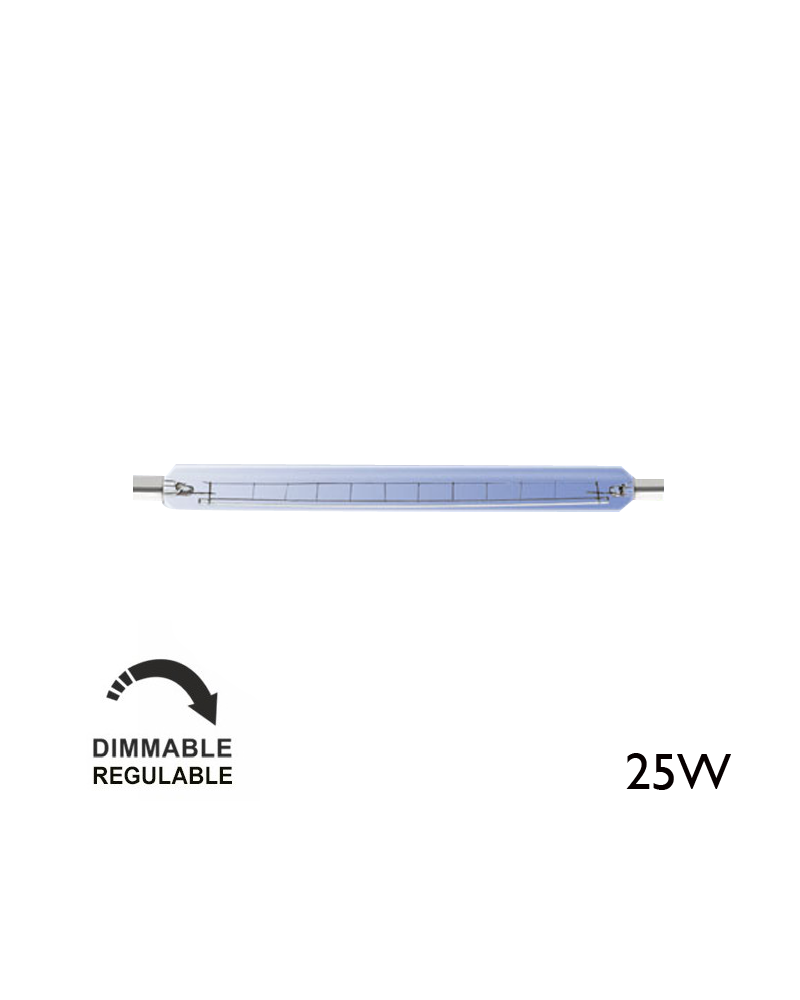 Sofito incandescente claro 25W 25x254mm