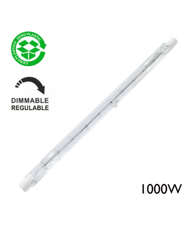 Linear dimmable halogen lamp 1000W R7S