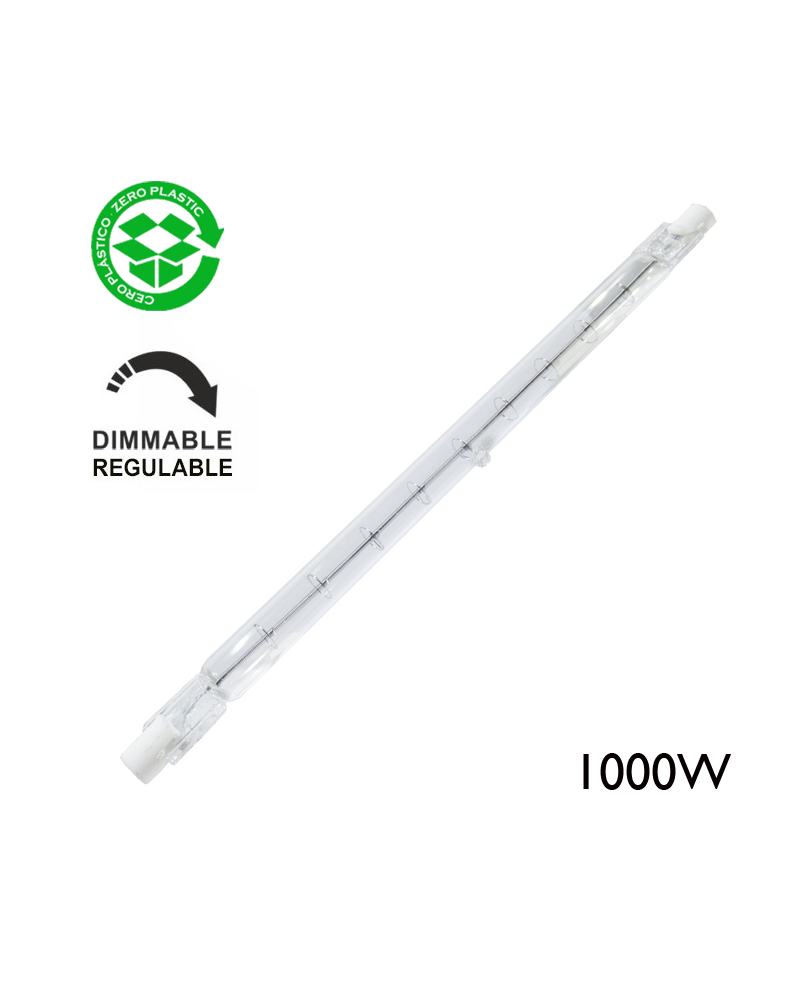 Lámpara halógena regulable lineal 1000W R7S