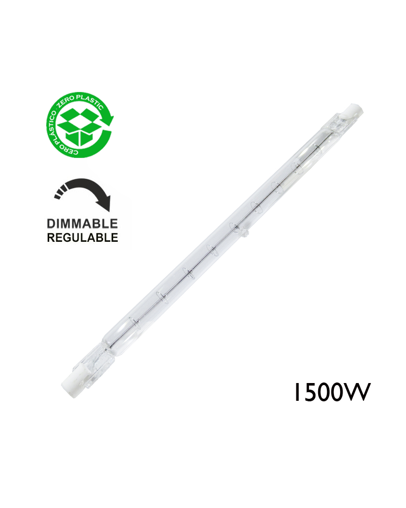 Linear dimmable halogen lamp 1500W R7S