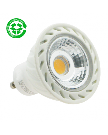 Spotlight bulb 50 mm. cob LED 7W GU10 36º 3000K