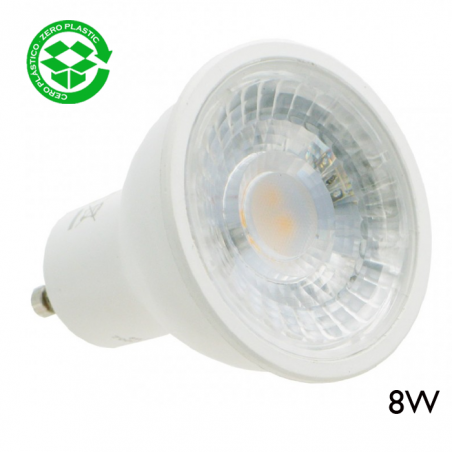 Spotlight bulb 50 mm. LED 8W GU10 38º 4000K