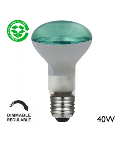Color incandescent reflector bulb 40W E27 R63 63mm