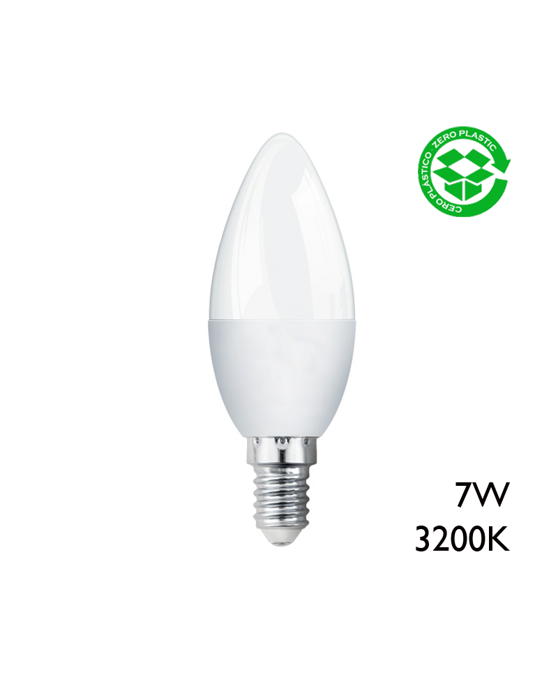 LED candle bulb 7W E14 warm light