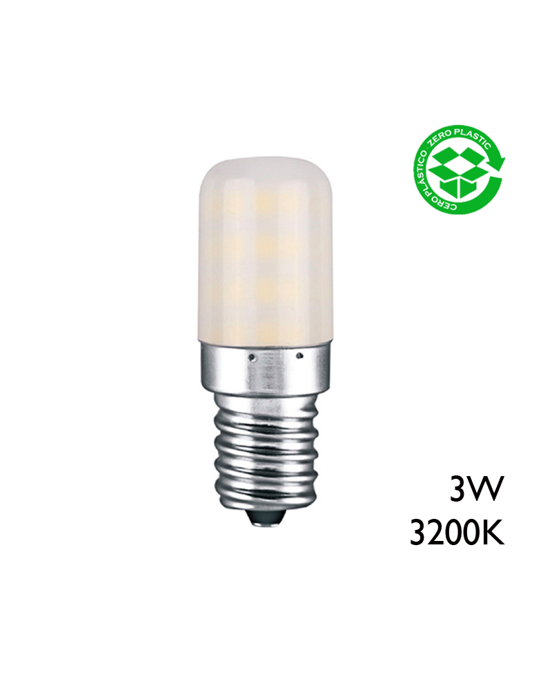 LED tubular bulb E14 3W 300 Lm 3200K warm light