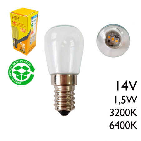 LED cauldron bulb 14V E14 1.5W 70Lm