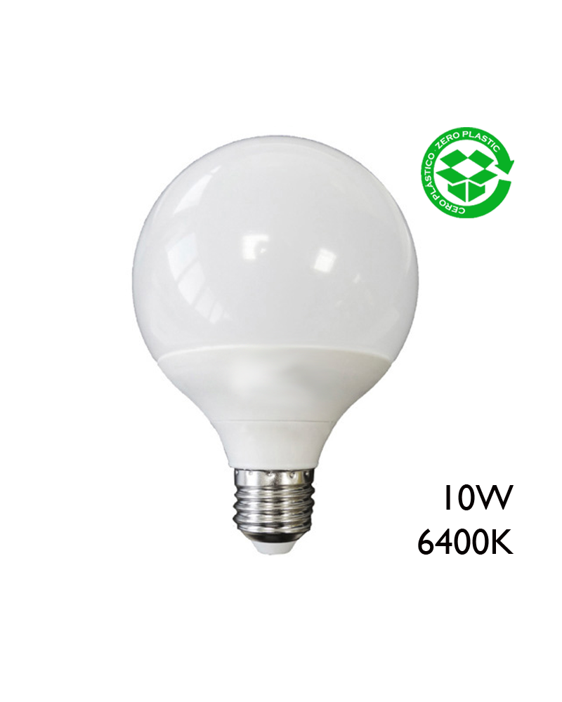LED globe bulb ø 95 mm E27 10W 810 Lm 6400K cool light