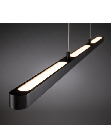 Lámpara regulable negra 100cm 1x43W LED negra regulable bluetooth