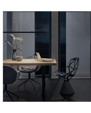 Black dimmable lamp 100cm 1x43W bluetooth dimmable black LED