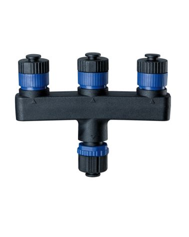 Triple distributor for garden skewers IP68