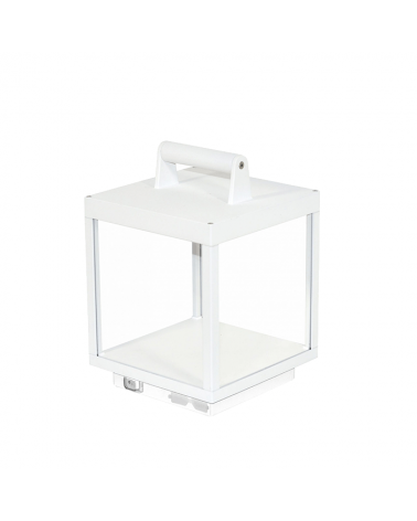 White LED lantern with 3000K Aluminum USB battery Dimmable