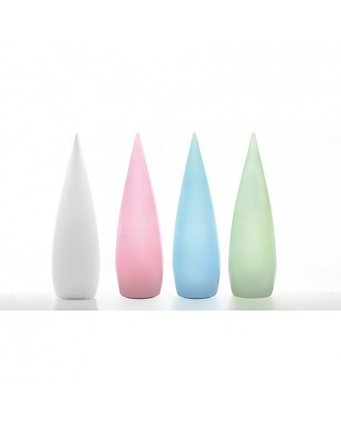 Outdoor floor lamp conical shape white Kampazar 150 portable IP65