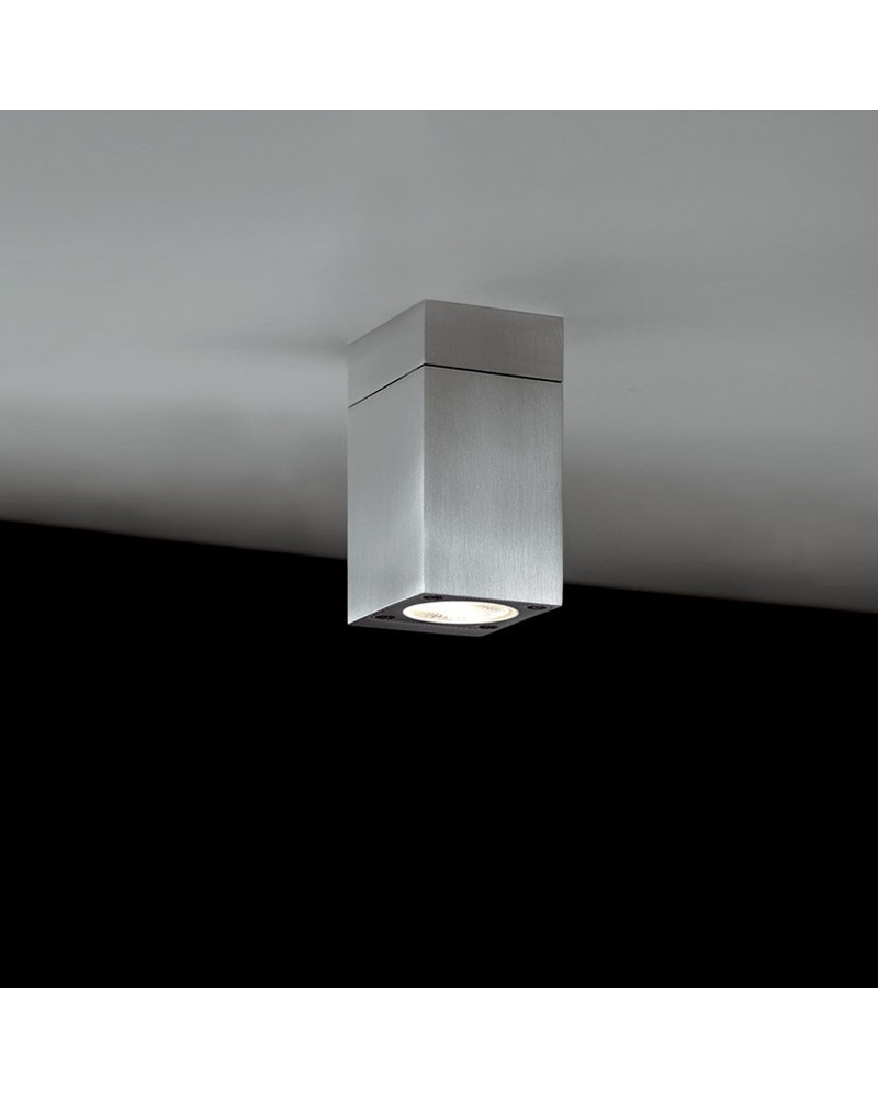 Outdoor surface ceiling lamp Block Out C direct light IP54 GU10
