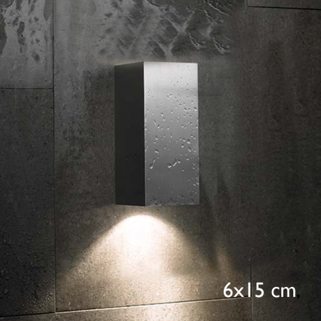 Outdoor wall light Block Out W15 direct or indirect light IP54 GU10