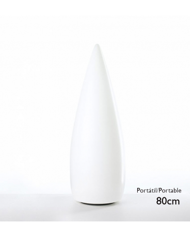 Outdoor floor lamp conical shape white Kampazar 80 portable IP65