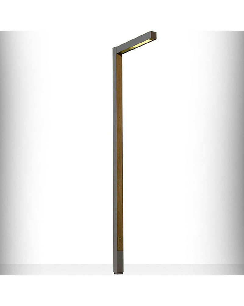 Zenete outdoor lamppost 300-1 303cm high galvanized metal LED 23.6W 3000K IP65