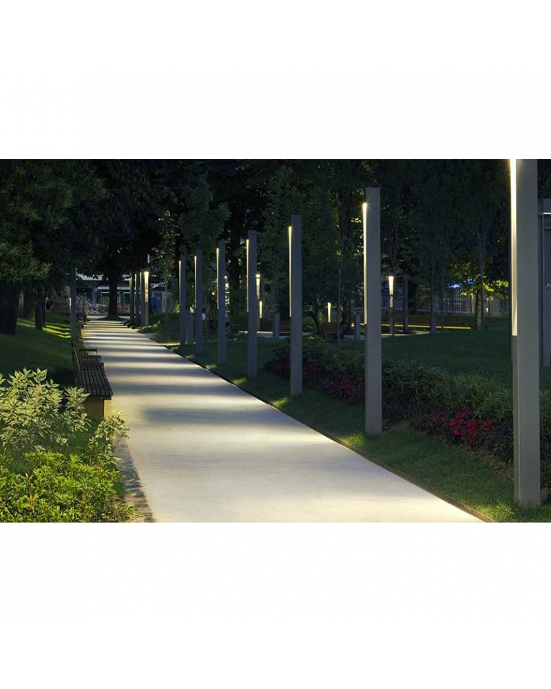 Outdoor lamp post Topa 3201 270cm high monolithic shape LED 32.1W 3000K IP65