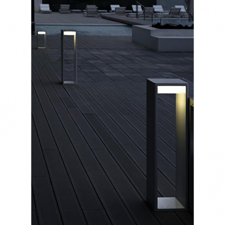 Outdoor beacon Frame M 70 cm in aluminum LED 16,6W 2700K