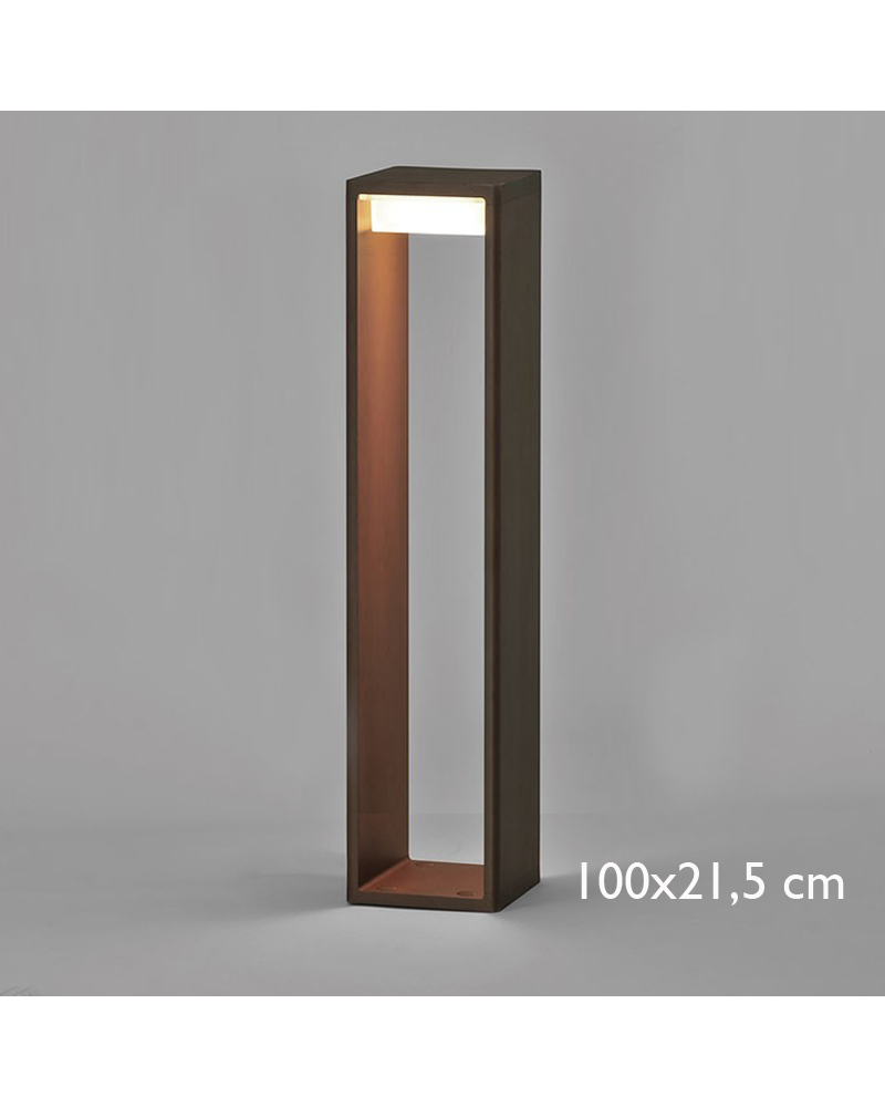 Outdoor beacon Frame L 100 cm in aluminum LED 16,6W 2700K