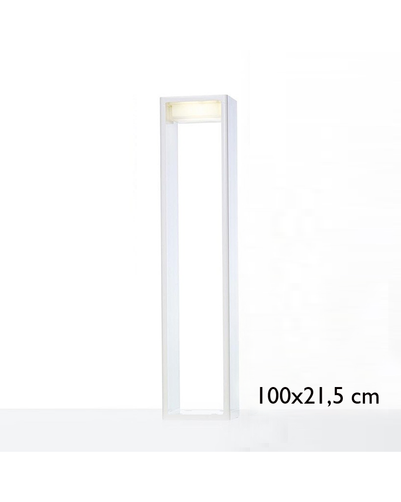 Baliza para exterior Frame L de 100 cm de aluminio LED 16,6W 2700K