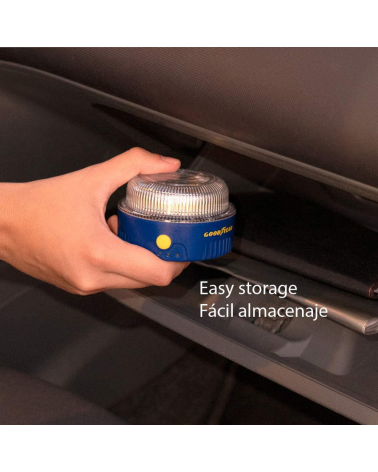 Luz de emergencia GOODYEAR V-16 pila 9V incluida