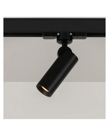 LED 5W 2700K 500Lm dimmable  smooth cylinder track spotlight with decorative steel ring LED 5W 2700K 500Lm dimmable oscillating