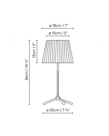 Design floor lamp 162 cm ROYAL F with stainless steel tripod. E27 23W pleated fabric lampshade